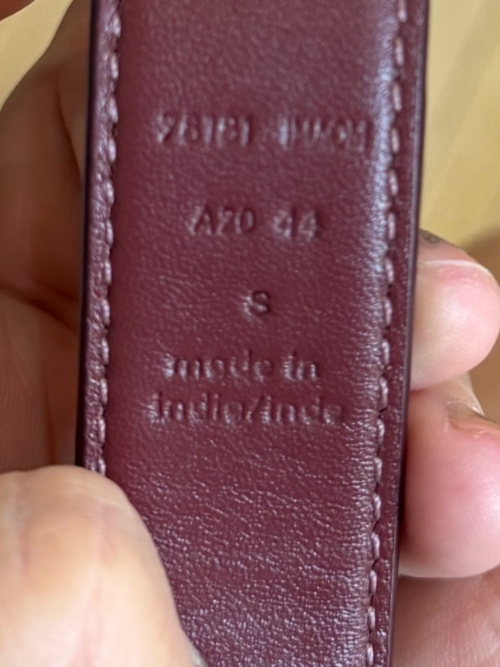 COACH Pink Pebble Leather Belt with Gold Coach Carriage Buckle - Picture 3 of 4